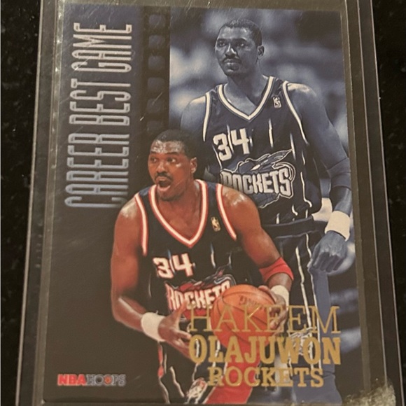 Hakeem Olajuwon NBA Basketball Trading Cards (5) - Picture 6 of 11